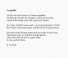 rilkeGedicht